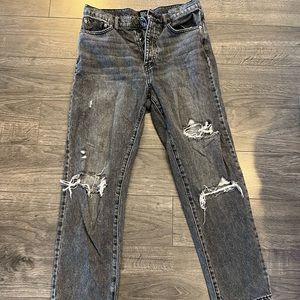 BDG straight leg black ripped jeans